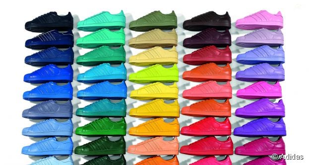 adidas superstar en couleur