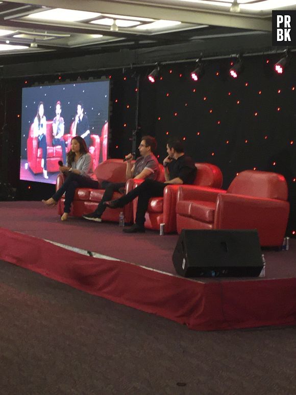 Kevin McHale et Jenna Ushkowitz à la convention Gleek Reunion à Paris le 21 mars 2015