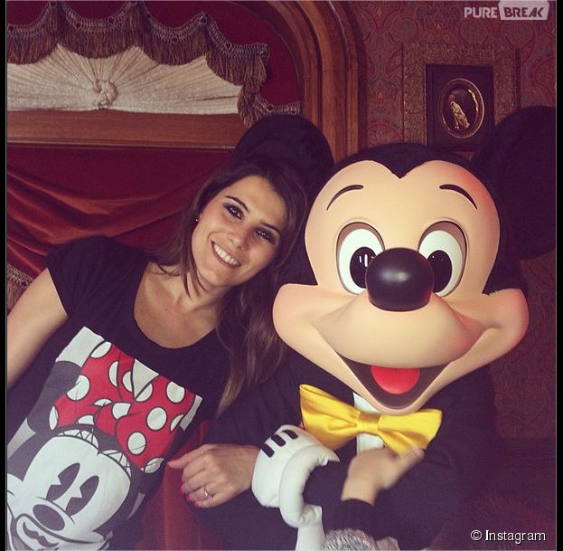 Karine Ferri et les talents de The Voice 4 à Disneyland Paris pour Tout le monde chante contre le cancer, le 29 mars 2015