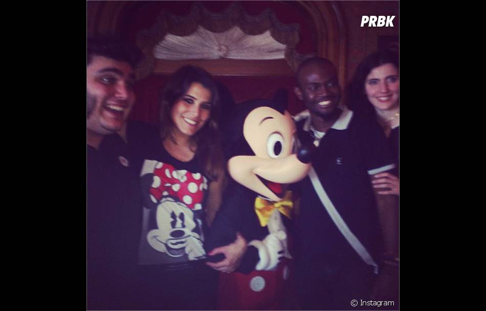 Karine Ferri, Yoann Launay, Alvy Zamé et Battista Acquaviva, les talents de The Voice à Disneyland Paris pour Tout le monde chante contre le cancer, le 29 mars 2015