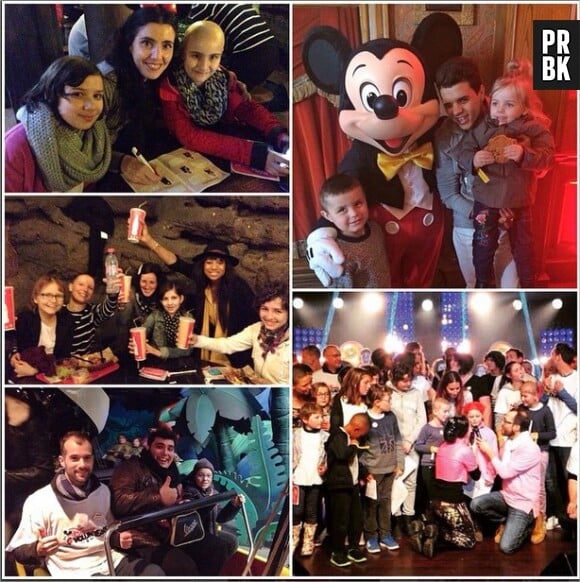 Karine Ferri les talents de The Voice à Disneyland Paris pour Tout le monde chante contre le cancer, le 29 mars 2015