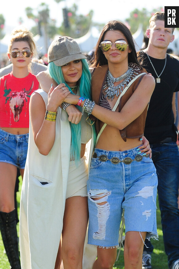 Kendall Jenner et Kylie Jenner à Coachella le 10 avril 2015