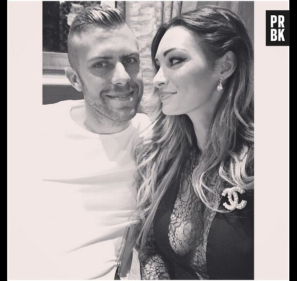 Emilie Nef Naf et Jérémy Ménez : photo de couple postée sur Instagram le 21 avril 2015