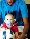  Neymar et son fils Davi Lucca : photo en mode football, en avril 2012 sur Instagram 