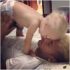 Neymar et son fils Davi Lucca : câlin sur Instagram en février 2013