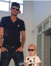 Neymar et son fils Davi Lucca prennent la pose sur Instagram en juillet 2014
