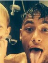  Neymar et Davi Lucca : le duo p&egrave;re/fils s'amuse sur Instagram en septembre 2014 