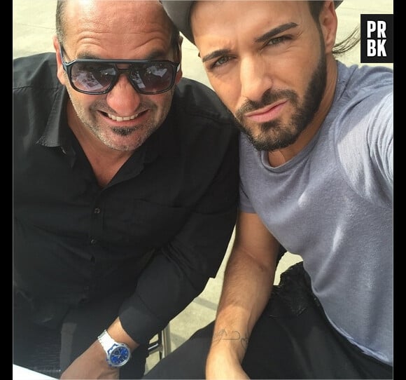 Thomas Vergara pose avec Pascal, le beau-père de Nabilla sur Instagram le 22 avril 2015