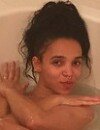 FKA Twigs nue dans son bain sur Instagram, le 29 avril 2015