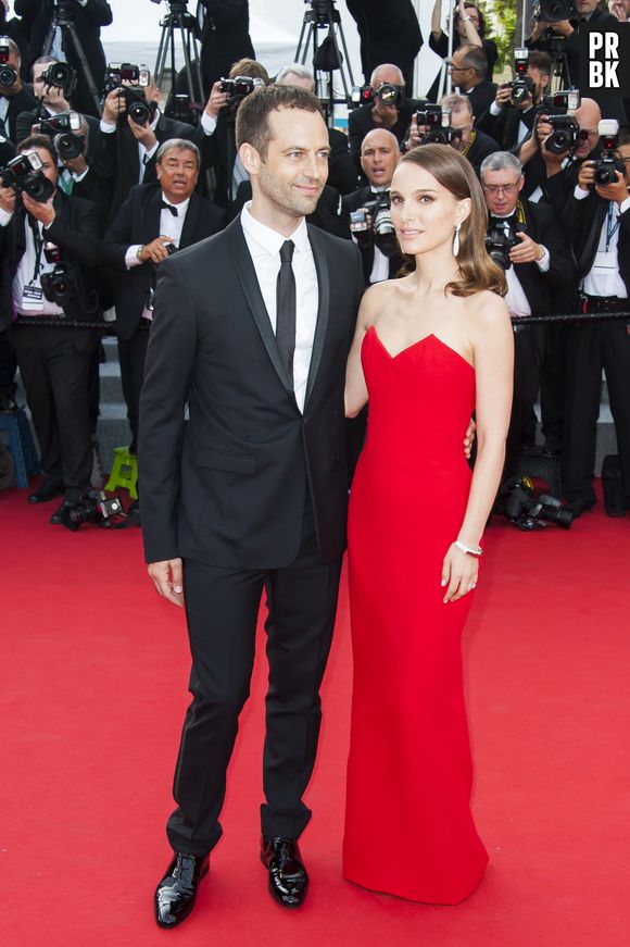 Natalie Portman et Benjamin Millepied en couple sur le tapis rouge, le 13 mai 2015 au Festival de Cannes