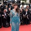 Frédérique Bel sexy et transparente sur le tapis rouge, le 13 mai 2015 au Festival de Cannes