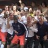 PSG : les joueurs fêtent le titre après la victoire contre Montpellier