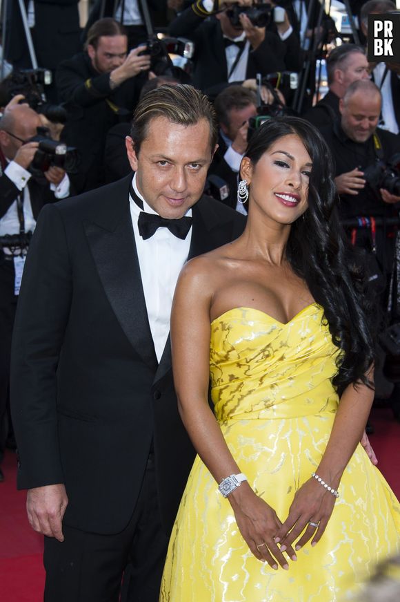 Ayem Nour et Vincent Miclet en couple sur le tapis rouge du Festival de Cannes, le 18 mai 2015