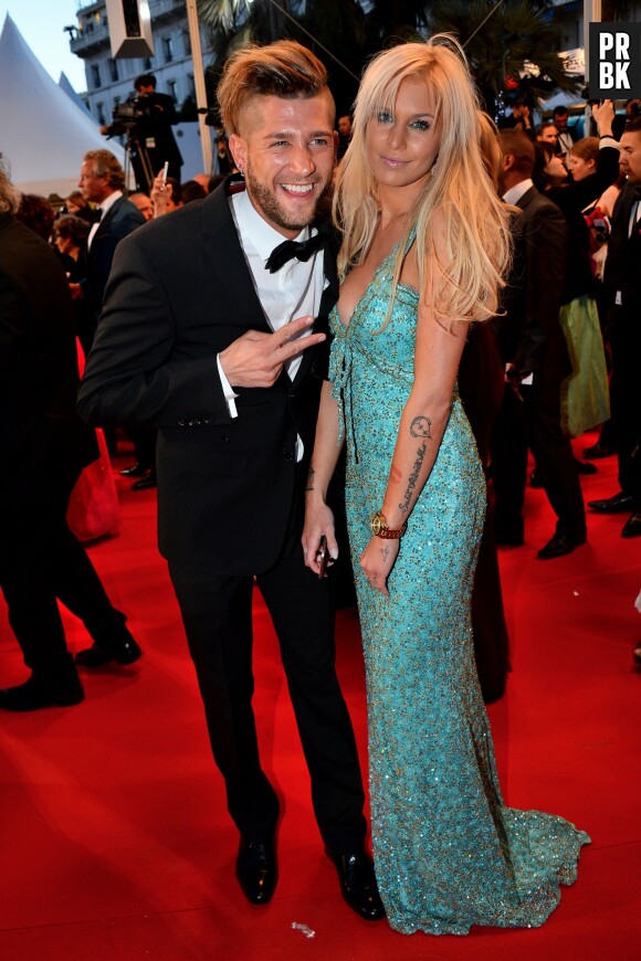 Adixia et Paga (Les Marseillais) couple glamour et sexy au Festival de Cannes 2015, le 20 mai