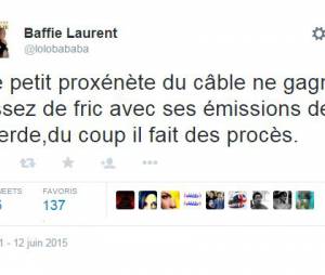 Laurent Baffie insulte J&eacute;r&eacute;my Michalak de "prox&eacute;n&egrave;te du c&acirc;ble"