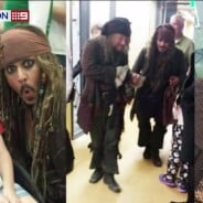 Johnny Depp dans la peau de Jack Sparrow pour rendre visite à des enfants malades