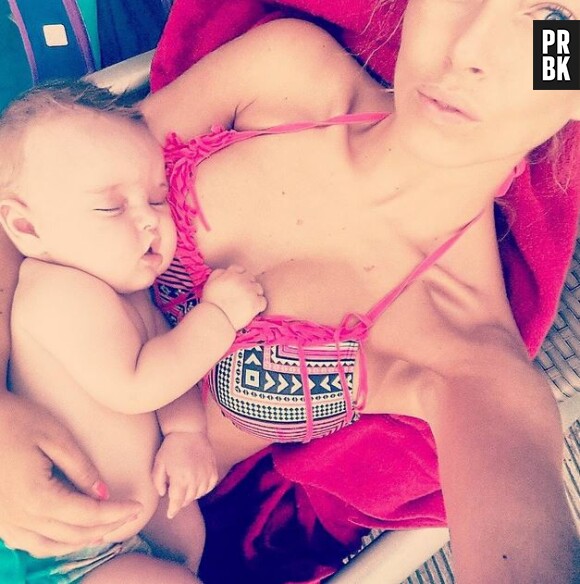 Stéphanie Clerbois avec son fils Lyam sur Instagram