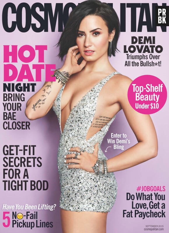 Demi Lovato sexy en Une du magazine américain Cosmospolitan