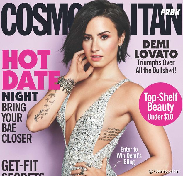 Demi Lovato sexy en Une du magazine américain Cosmospolitan