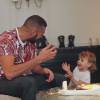 Karim Benzema complètement gaga de sa fille Mélia sur Instagram, le 11 août 2015  