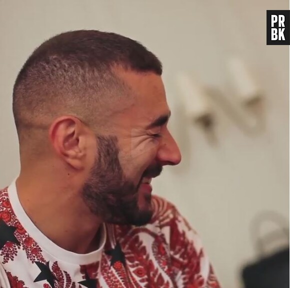 Karim Benzema souriant devant sa fille Mélia sur Instagram, le 11 août 2015 
