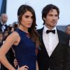 Ian Somerhalder et Nikki Reed sur le tapis-rouage avant la projection de Youth au Festival de Cannes le 20 mai 2015