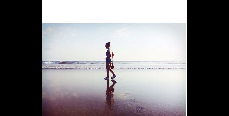  Maude sur une plage indon&amp;eacute;sienne, le 19 ao&amp;ucirc;t 2015 