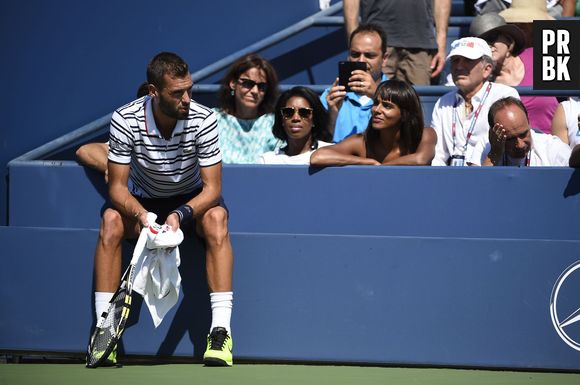 Shy'm à l'US Open le 6 septembre 2015 pour soutenir Benoît Paire face à Jo-Wilfried Tsonga