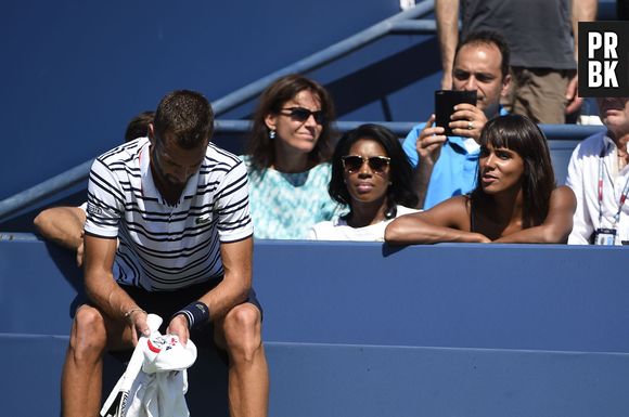 Shy'm à l'US Open le 6 septembre 2015 pour soutenir Benoît Paire face à Jo-Wilfried Tsonga
