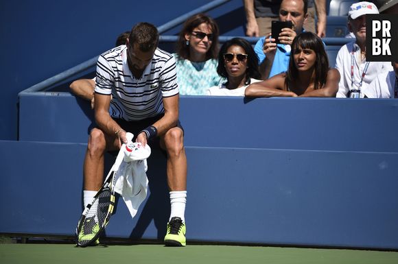Shy'm à l'US Open le 6 septembre 2015 pour soutenir Benoît Paire face à Jo-Wilfried Tsonga