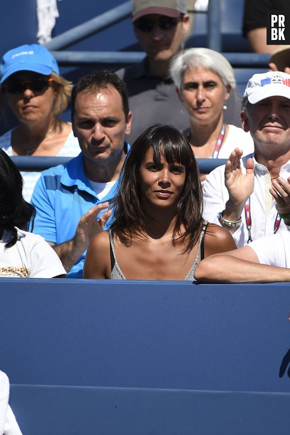 Shy'm à l'US Open le 6 septembre 2015 pour soutenir Benoît Paire face à Jo-Wilfried Tsonga