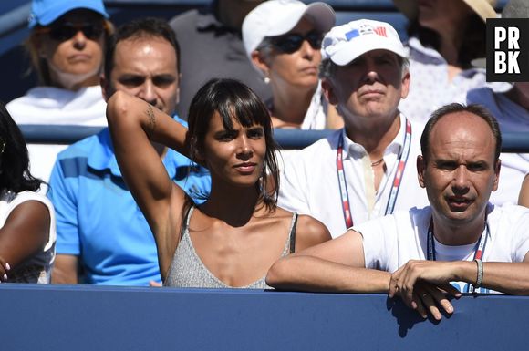 Shy'm à l'US Open le 6 septembre 2015 pour soutenir Benoît Paire face à Jo-Wilfried Tsonga