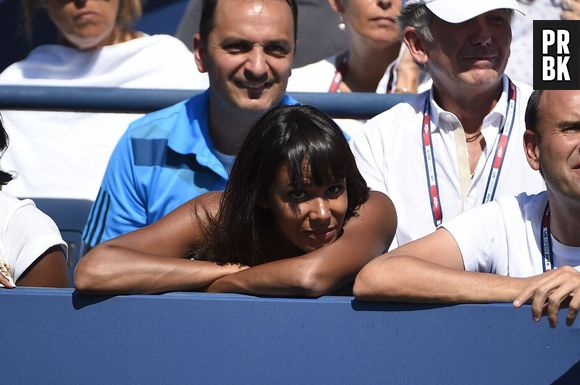 Shy'm à l'US Open le 6 septembre 2015 pour soutenir Benoît Paire face à Jo-Wilfried Tsonga