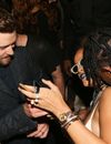 Justin Timberlake, Rihanna et Travis Scott à New York pendant la Fashion Week, le 10 septembre 2015