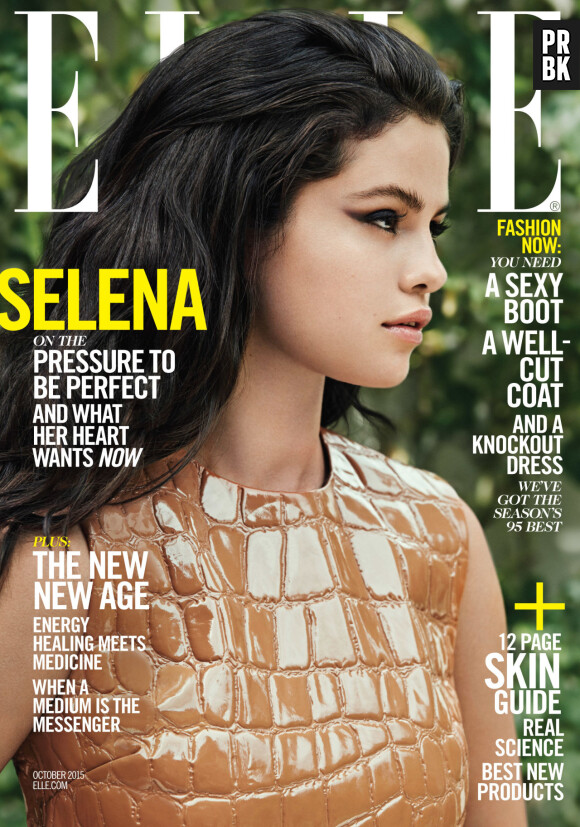 Selena Gomez en couverture de Elle pour le mois d'octobre 2015