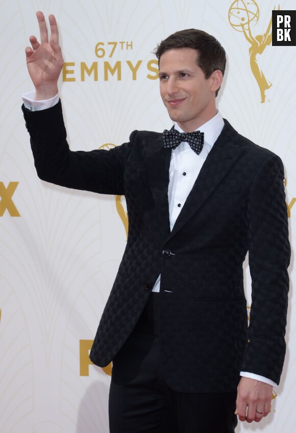 Adam Samberg sur le tapis rouge des Emmy Awards, le 20 septembre 2015