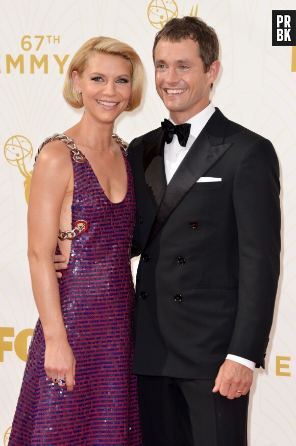 Claire Danes et Hugh Dancy sur le tapis rouge des Emmy Awards, le 20 septembre 2015