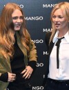 Cara Delevingne et Kate Moss pour le lancement de la nouvelle boutique Mango à Milan, le 23 septembre 2015
