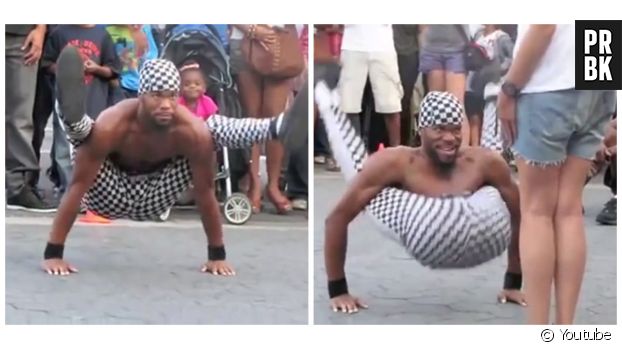 Un danseur de rue se contorsionne dans tous les sens, c&#039;est impressionnant