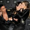 Olivier Rousteing, Kendall Jenner et Gigi Hadid à la soirée de lancement de la collection Balmain x H&M à New-York, le 20 octobre 2015