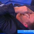 Matthieu Delormeau se blesse en direct dans TPMP lors d'un face-à-face avec la judokate Rebecca Ramanich le 28 octobre 2015 sur D8