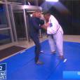 Matthieu Delormeau face à la judokate Rebecca Ramanich dans TPMP le 28 octobre 2015 sur D8