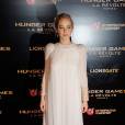 Jennifer Lawrence à l'avant-première de Hunger Games 4 à Paris le 9 novembre 2015