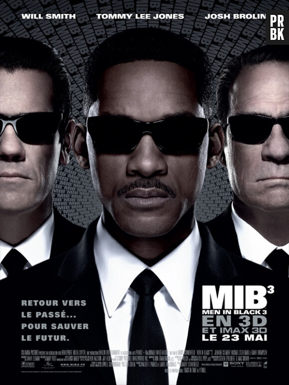 Affiche de Men in Black 3 avec Josh Brolin, Will Smith et Tommy Lee Jones