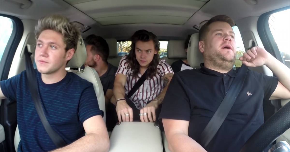 One Direction leur "carpool karaoke" délirant avec James Corden fait