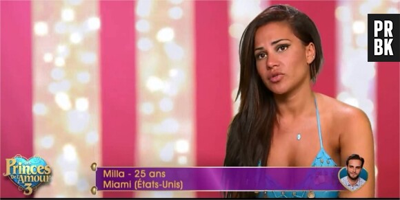 Milla (Les Princes de l'amour 3) dans l'épisode du 16 décembre 2015 sur W9