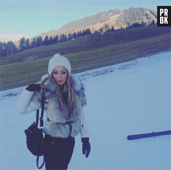 Emilie Nef Naf en vacances à la neige, décembre 2015