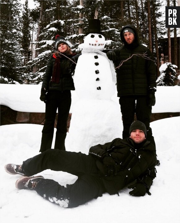 Taylor Swift et Calvin Harris en vacances à la neige, décembre 2015