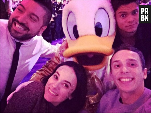 Alizée, Grégoire Lyonnet, Rayane Bensetti et Chris Marquès à Disneyland Paris pour le réveillon du 31 décembre 2015