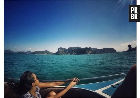 Shy'm en vacances en Thaïlande pour le nouvel an 2016